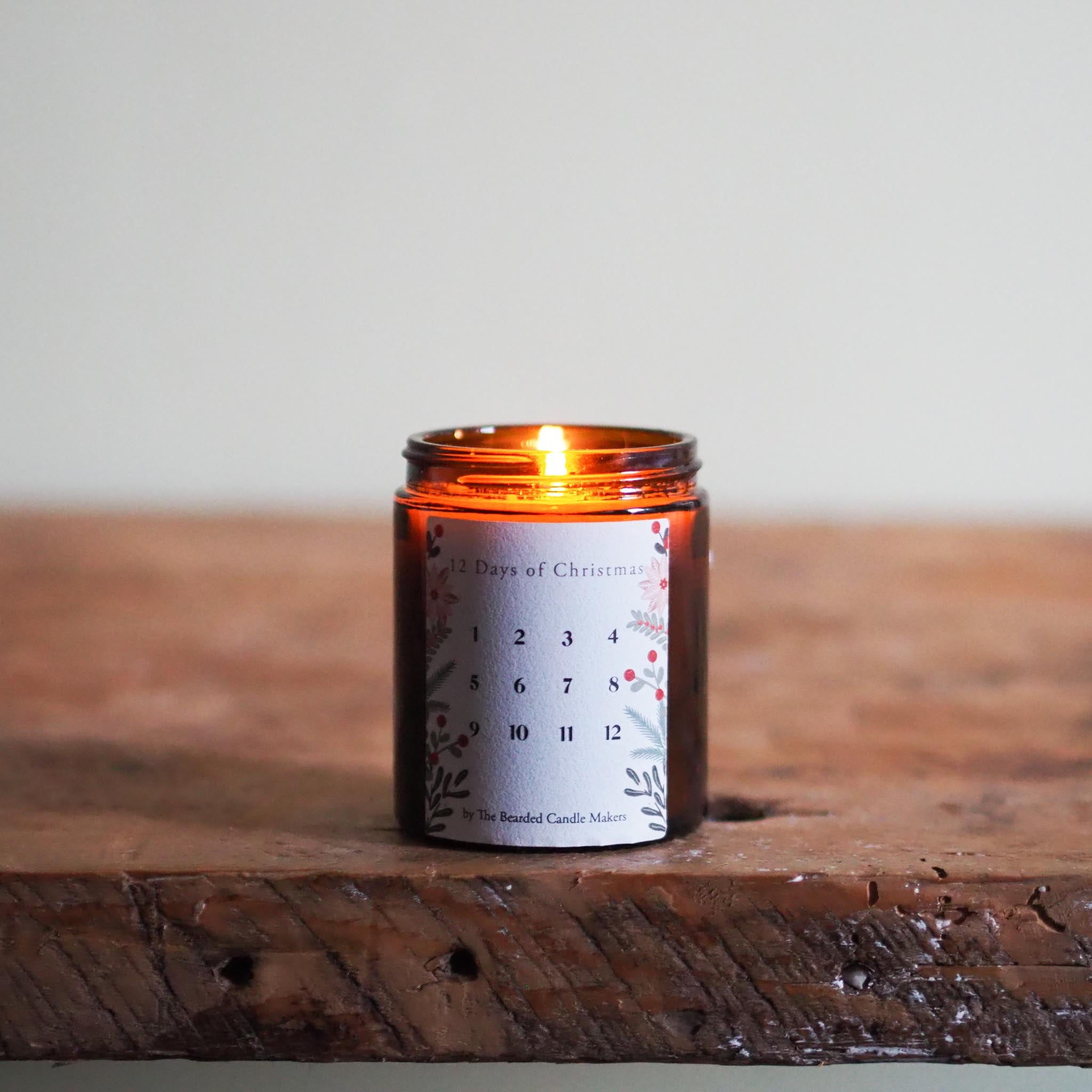 12 days of christmas candle