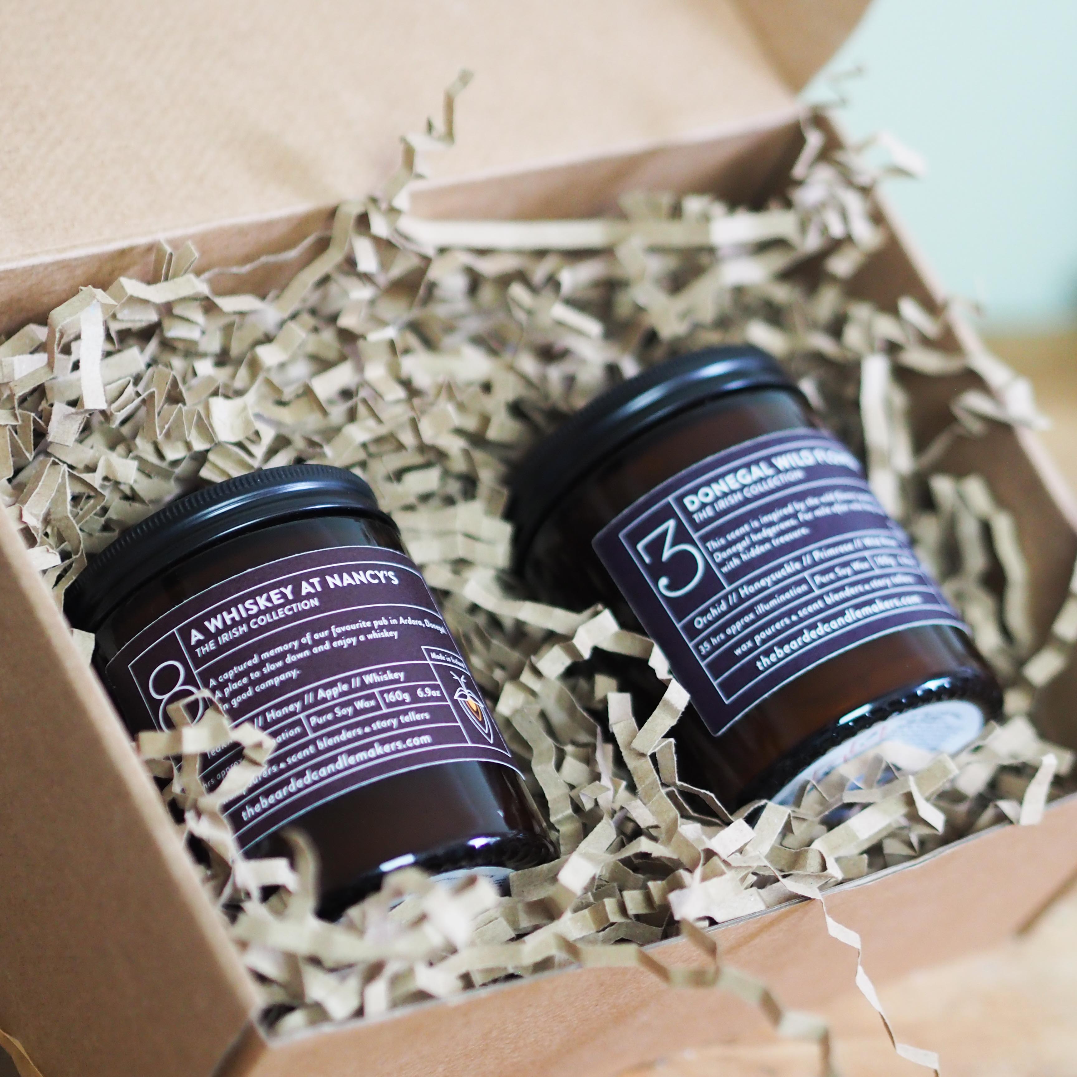 Build your own Irish candles gift box