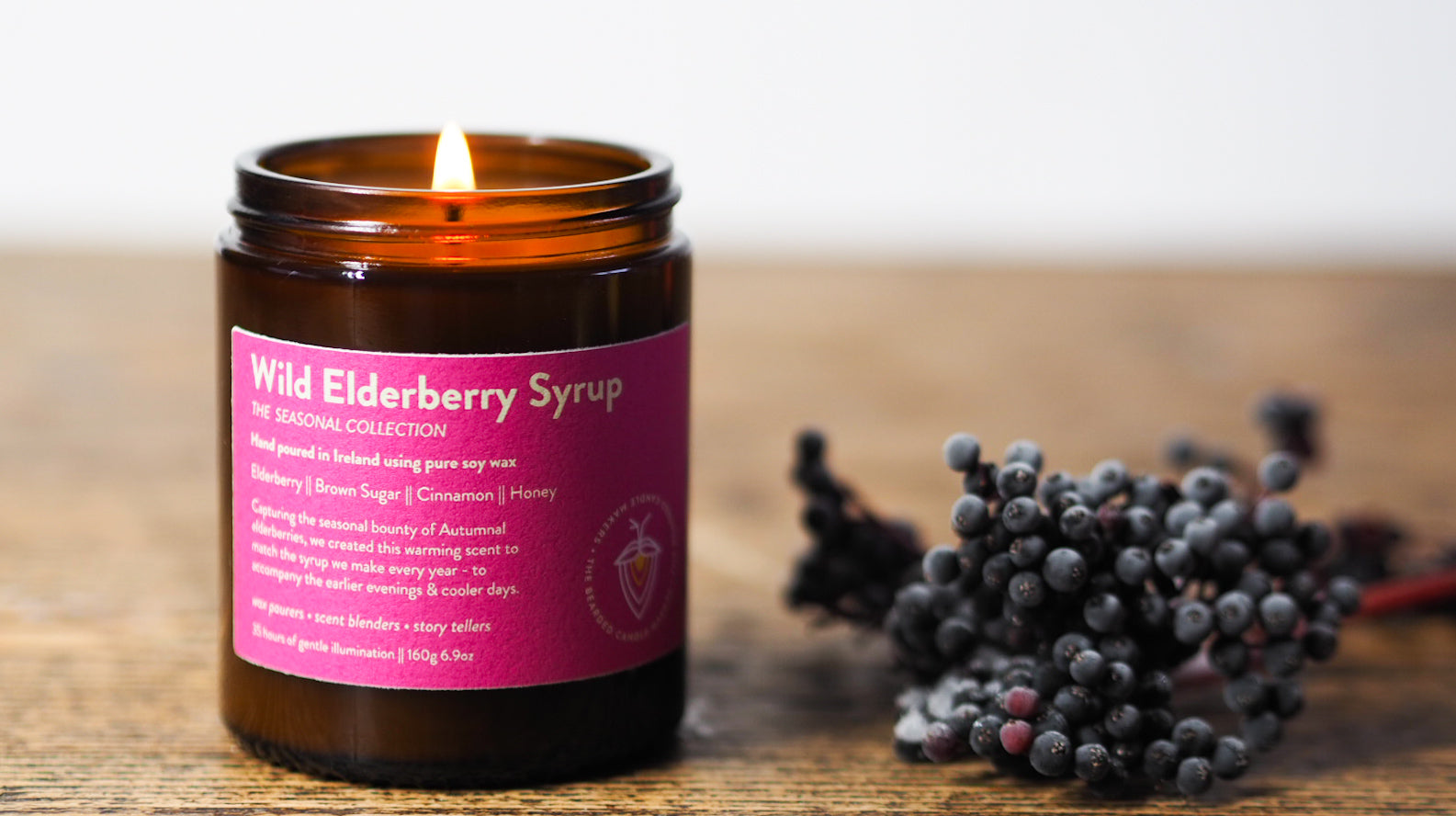 Wild Elderberry Syrup - soy candle