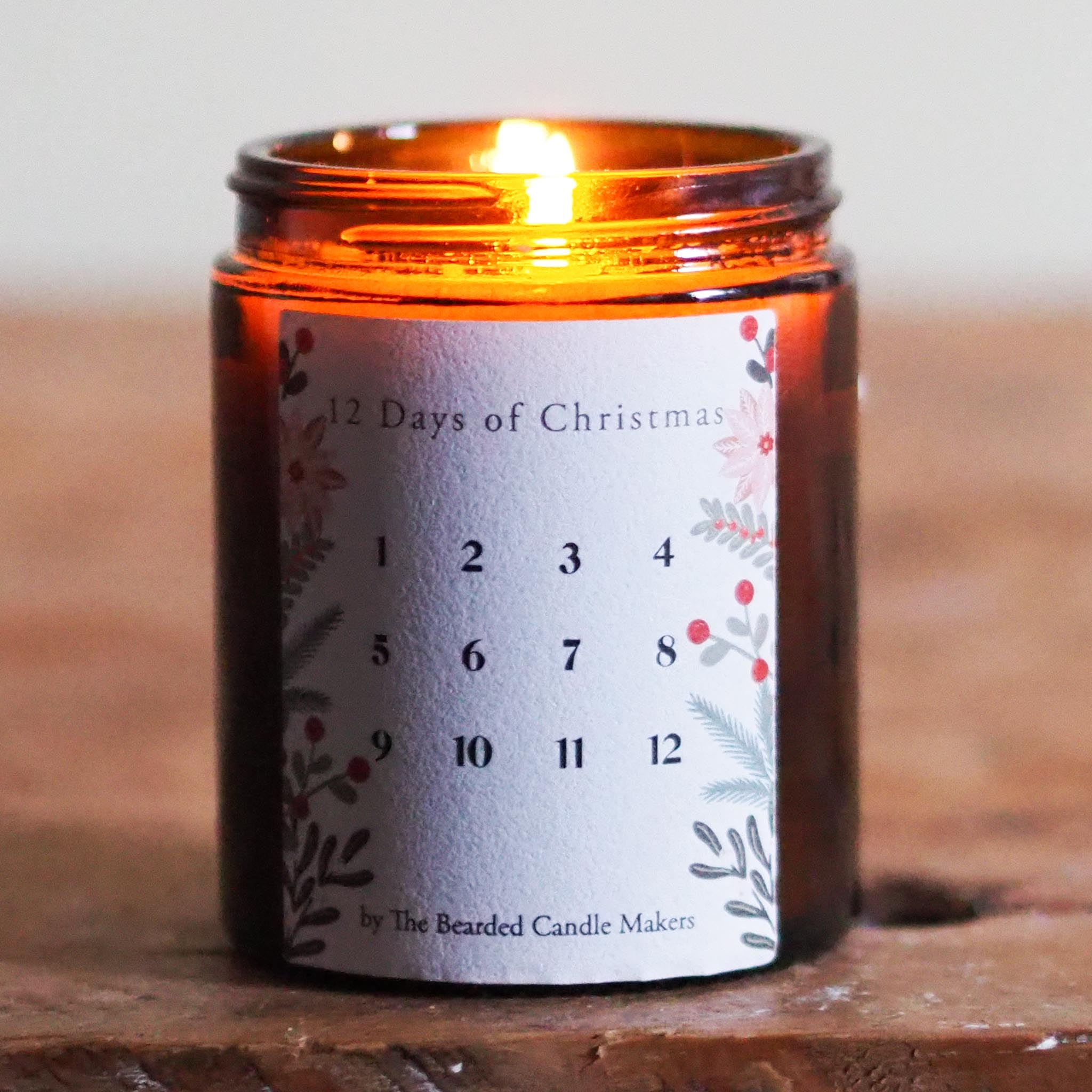 12 days of Christmas candle