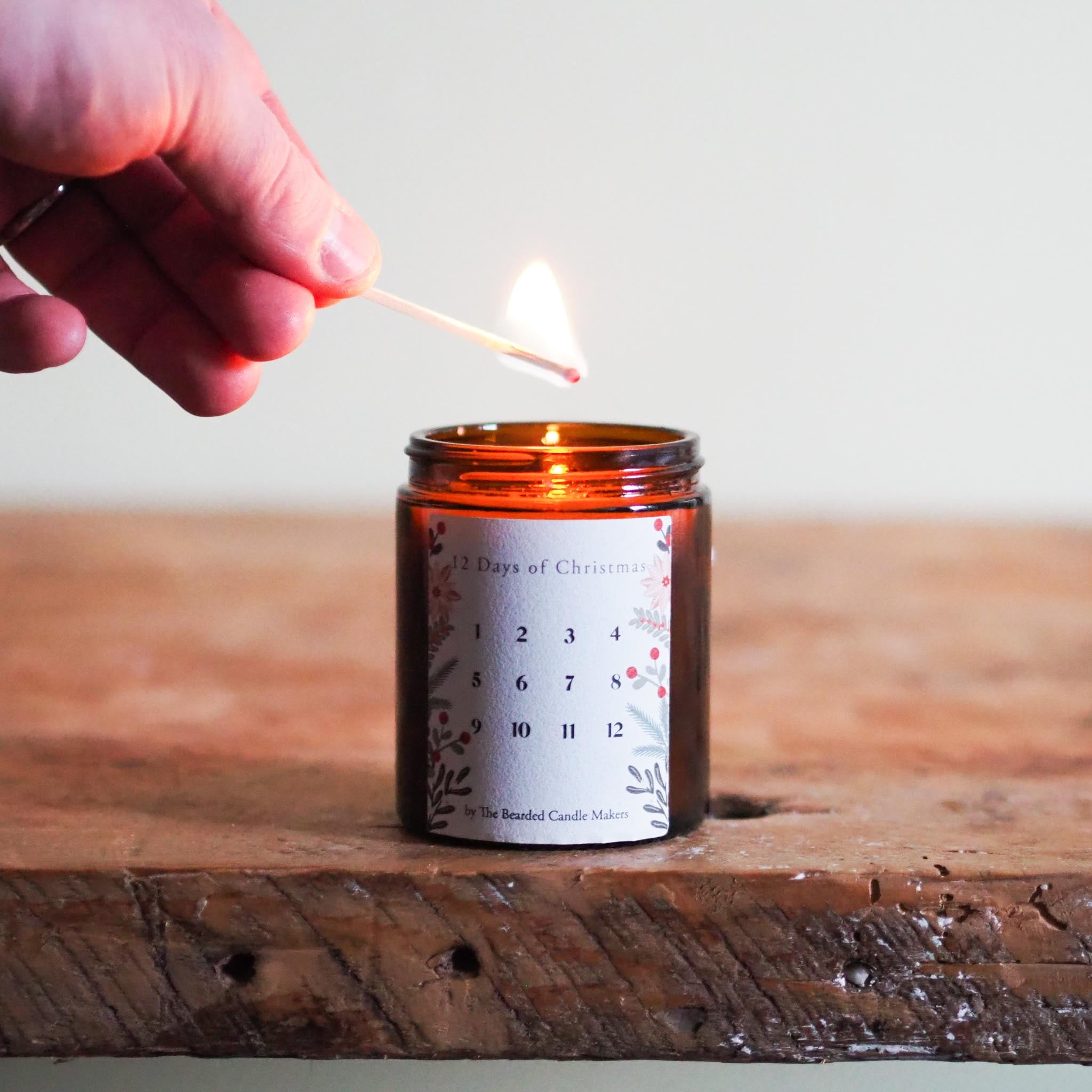 12 days of Christmas candle