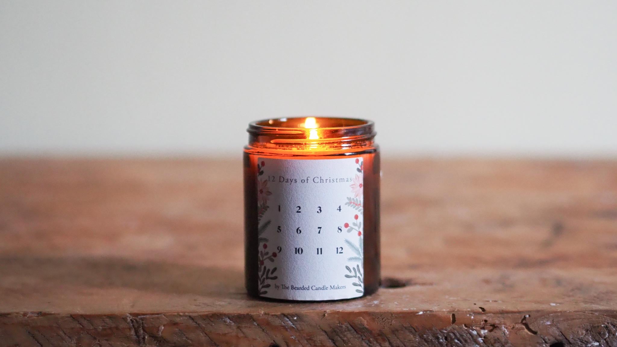 12 days of Christmas candle