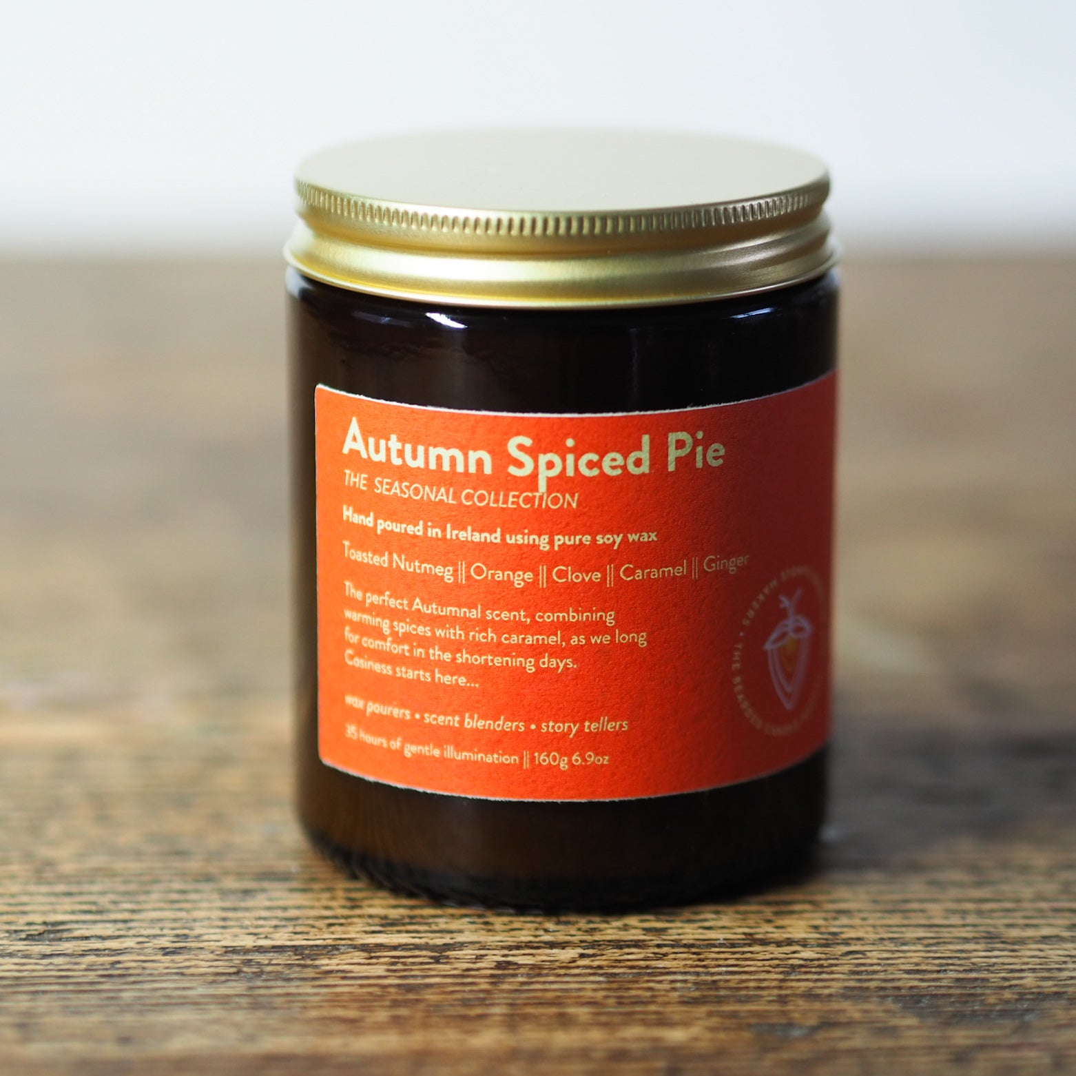 Autumn Spiced Pie - soy candle