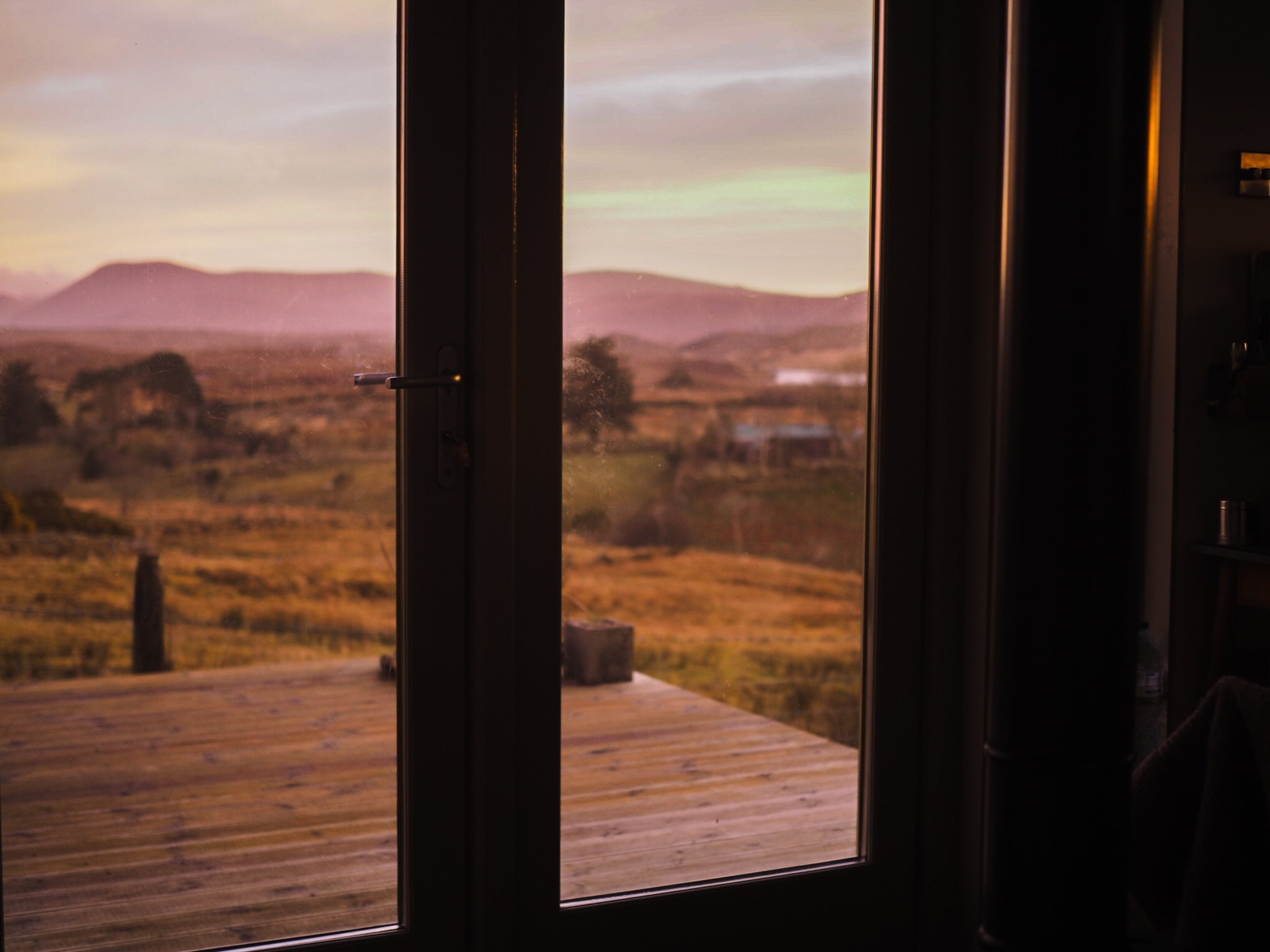 Looking towards Glenveagh National Park from The Hide - an Airbnb in Donegal