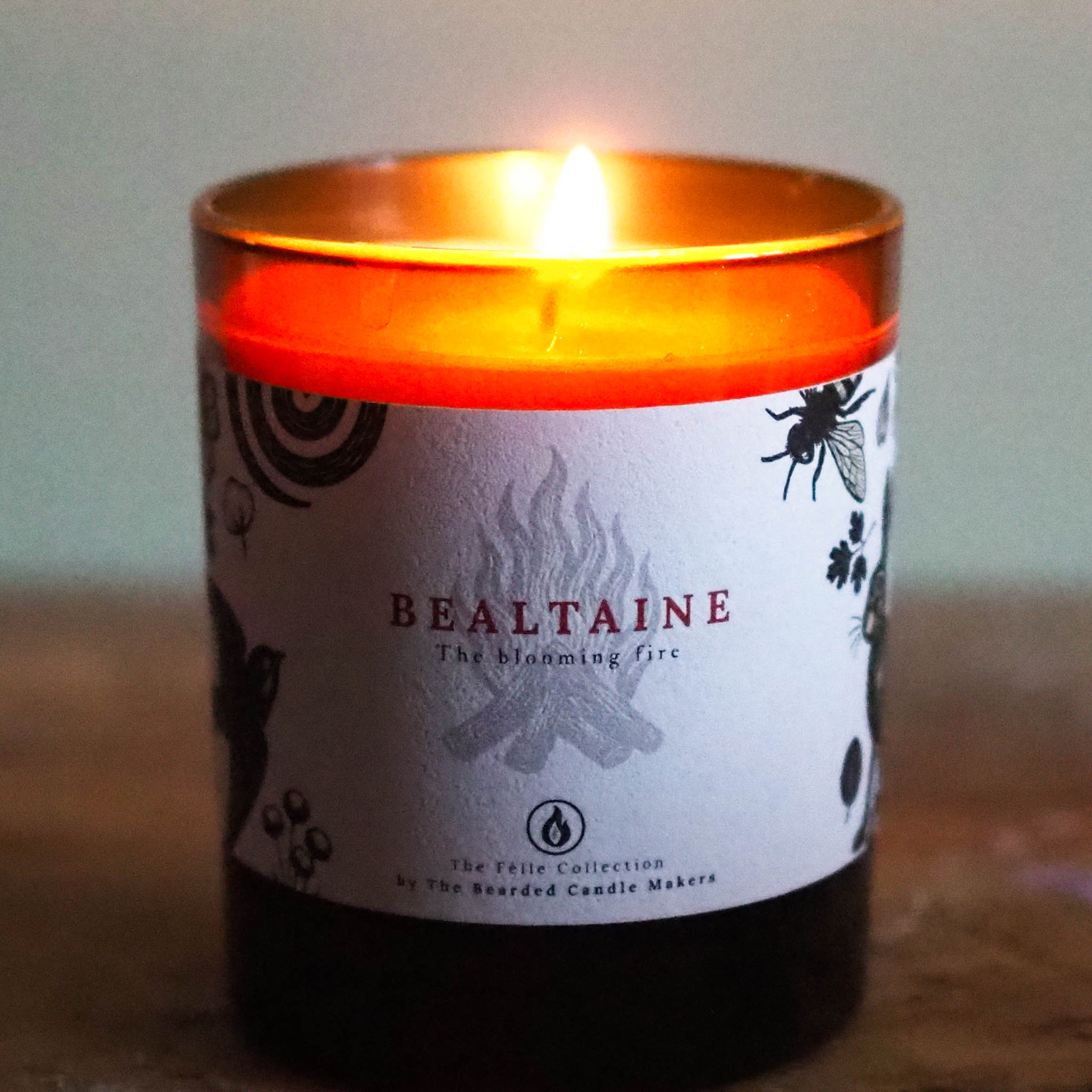Bealtaine Irish candle inspired by the Celtic festival of summer, light, and creativity.