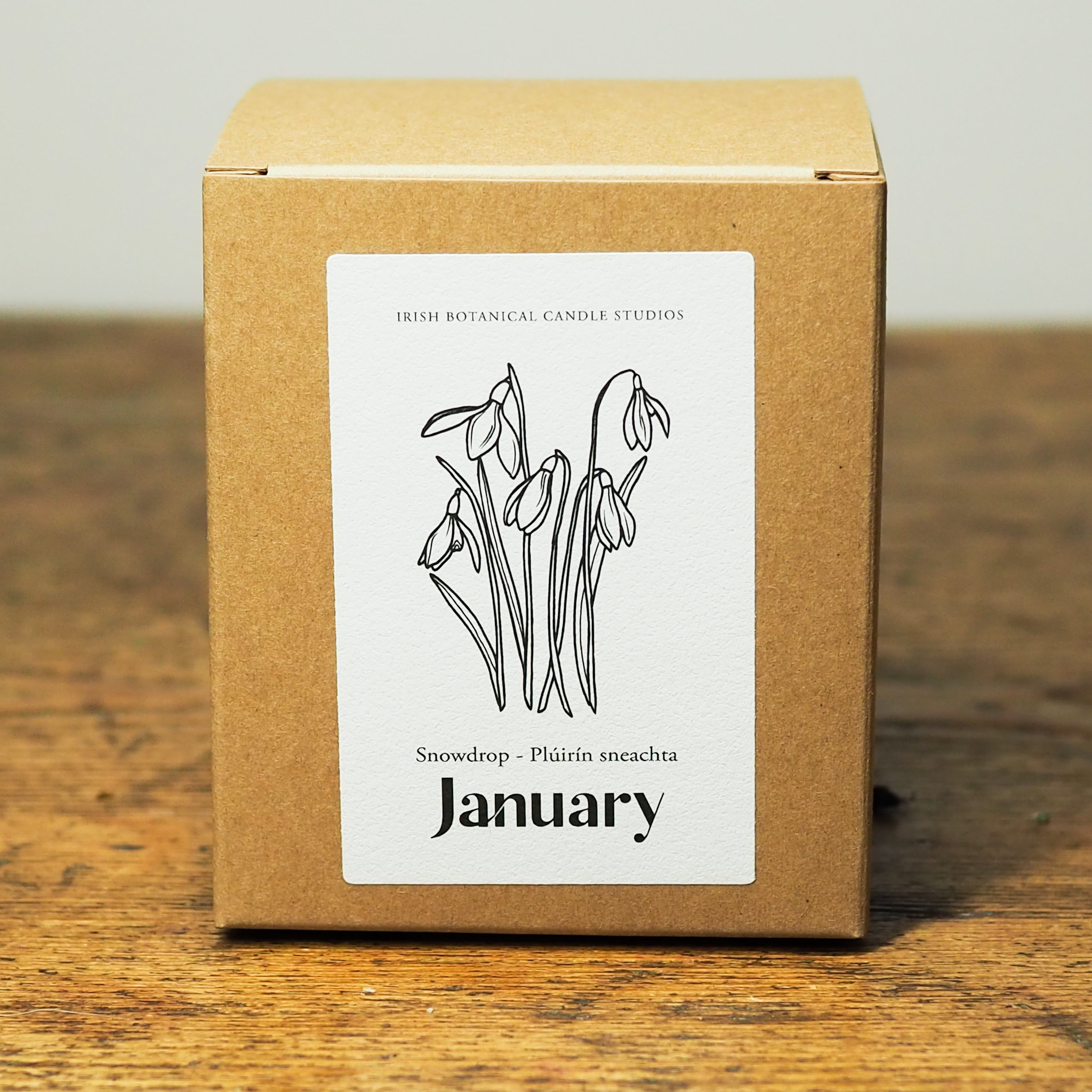 Snowdrop - January Birth Flower Candle