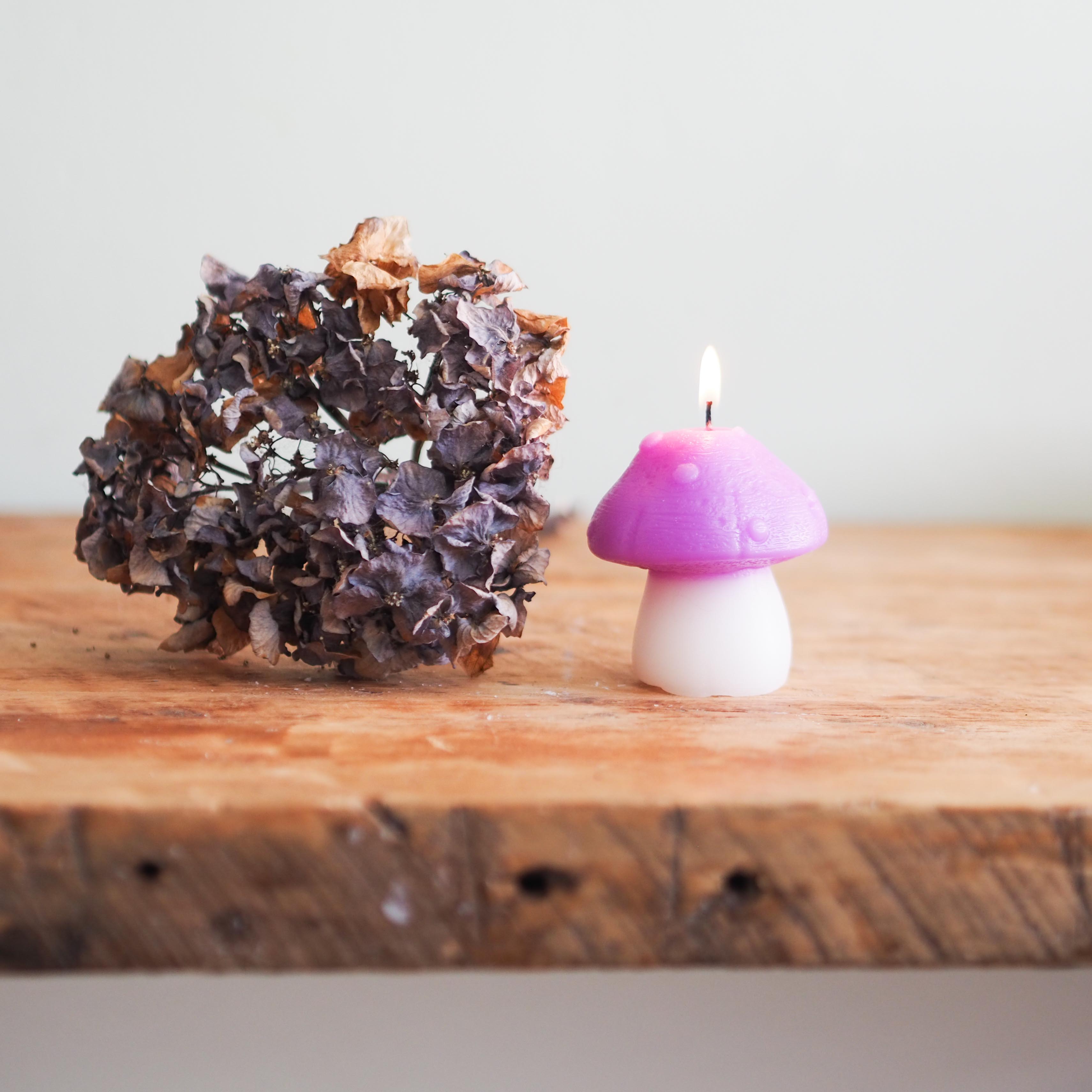 Mushroom Candle - trio