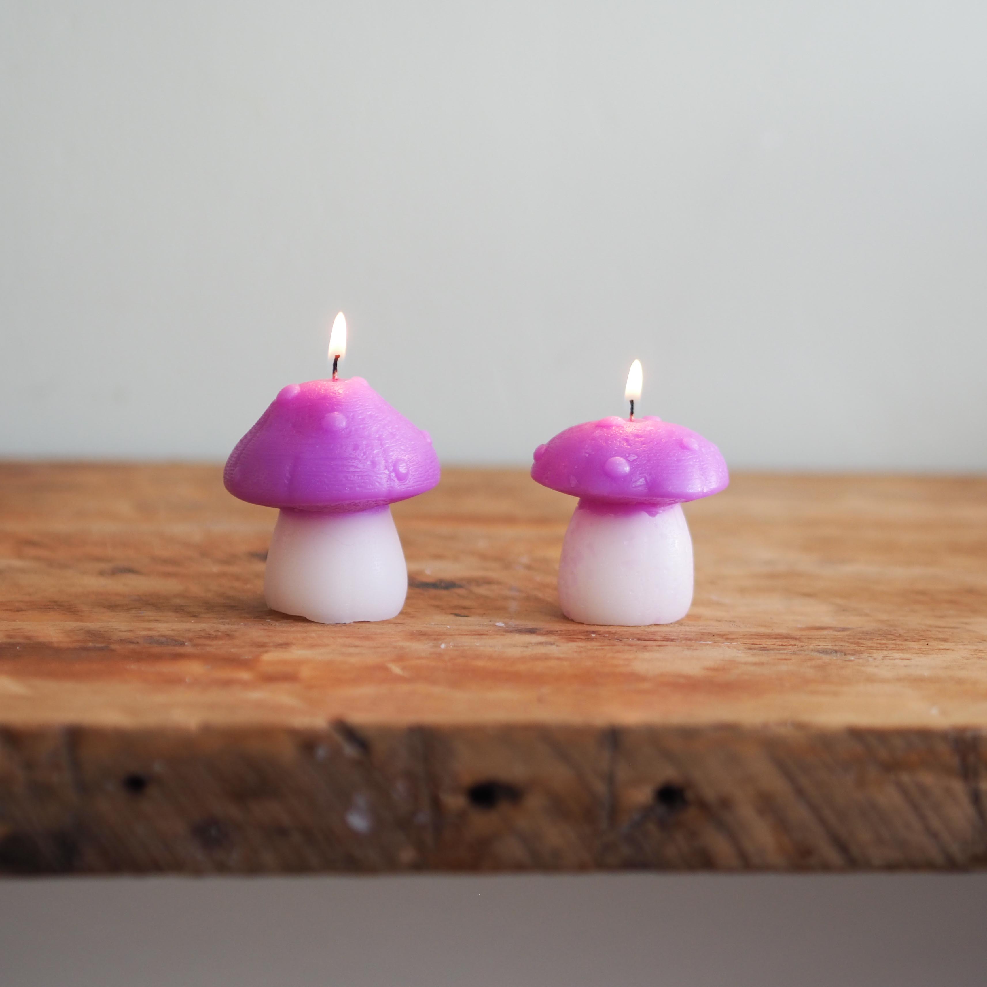 Mushroom Candle - trio