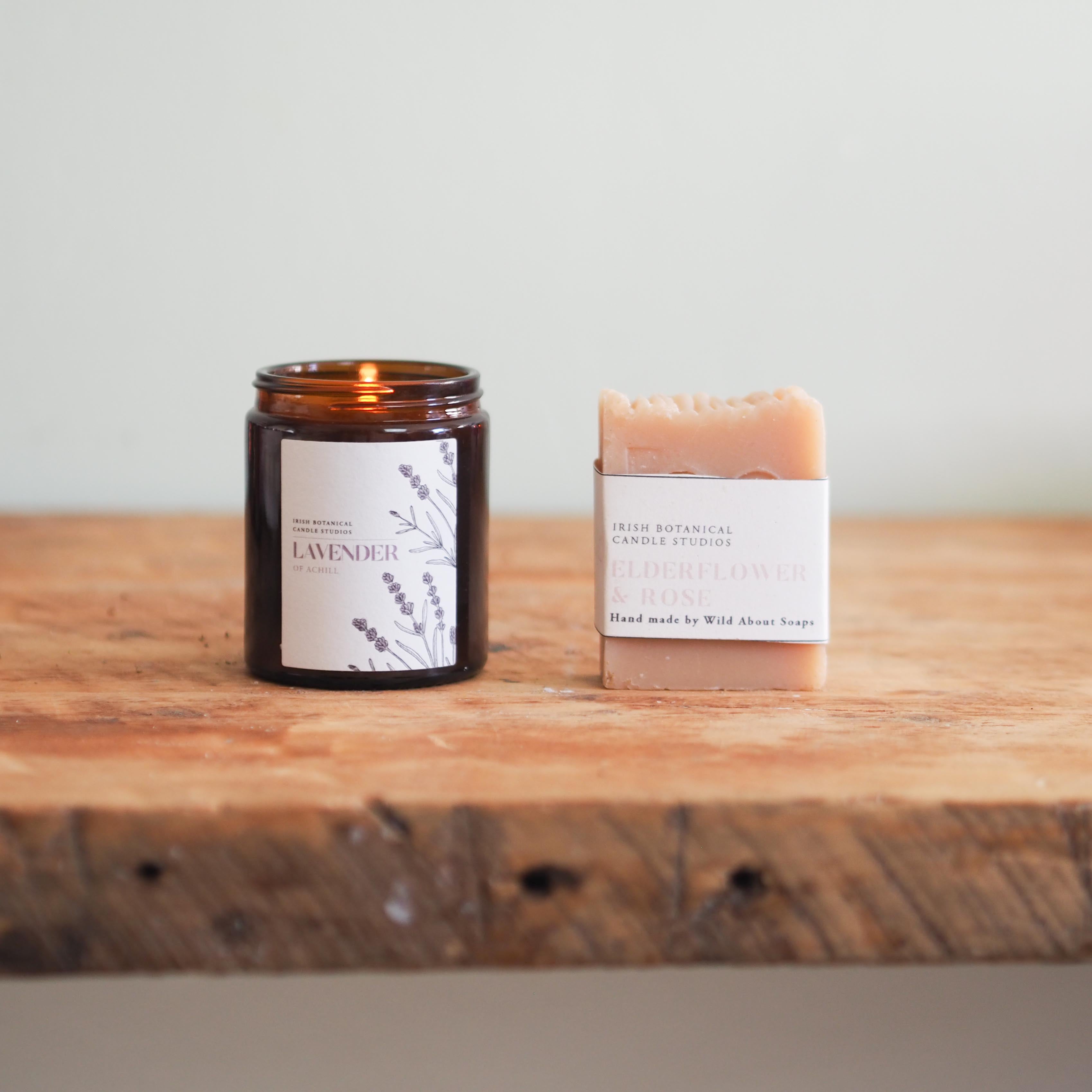 Build your own Irish botanical candle and soap gift box