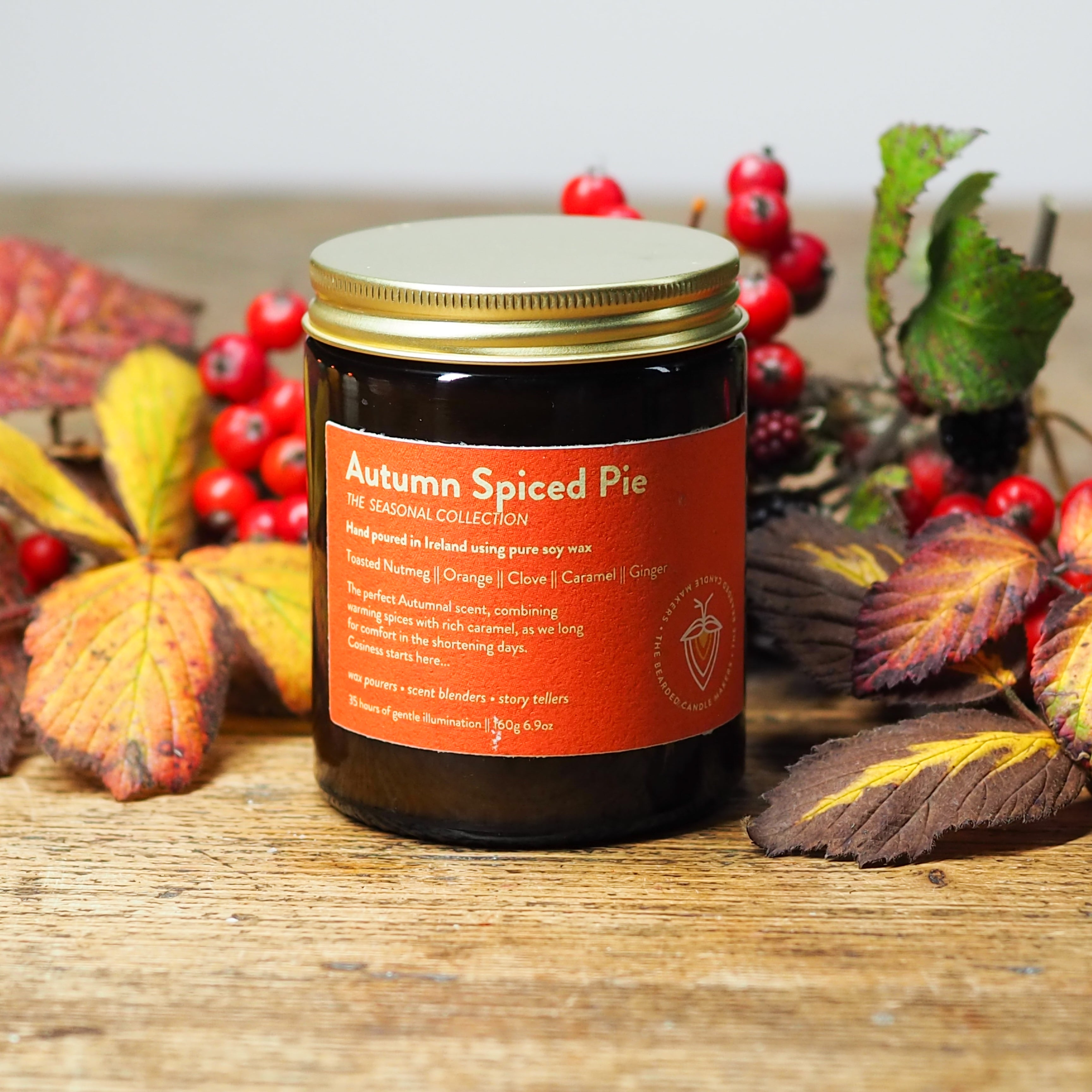 Autumn Spiced Pie - soy candle