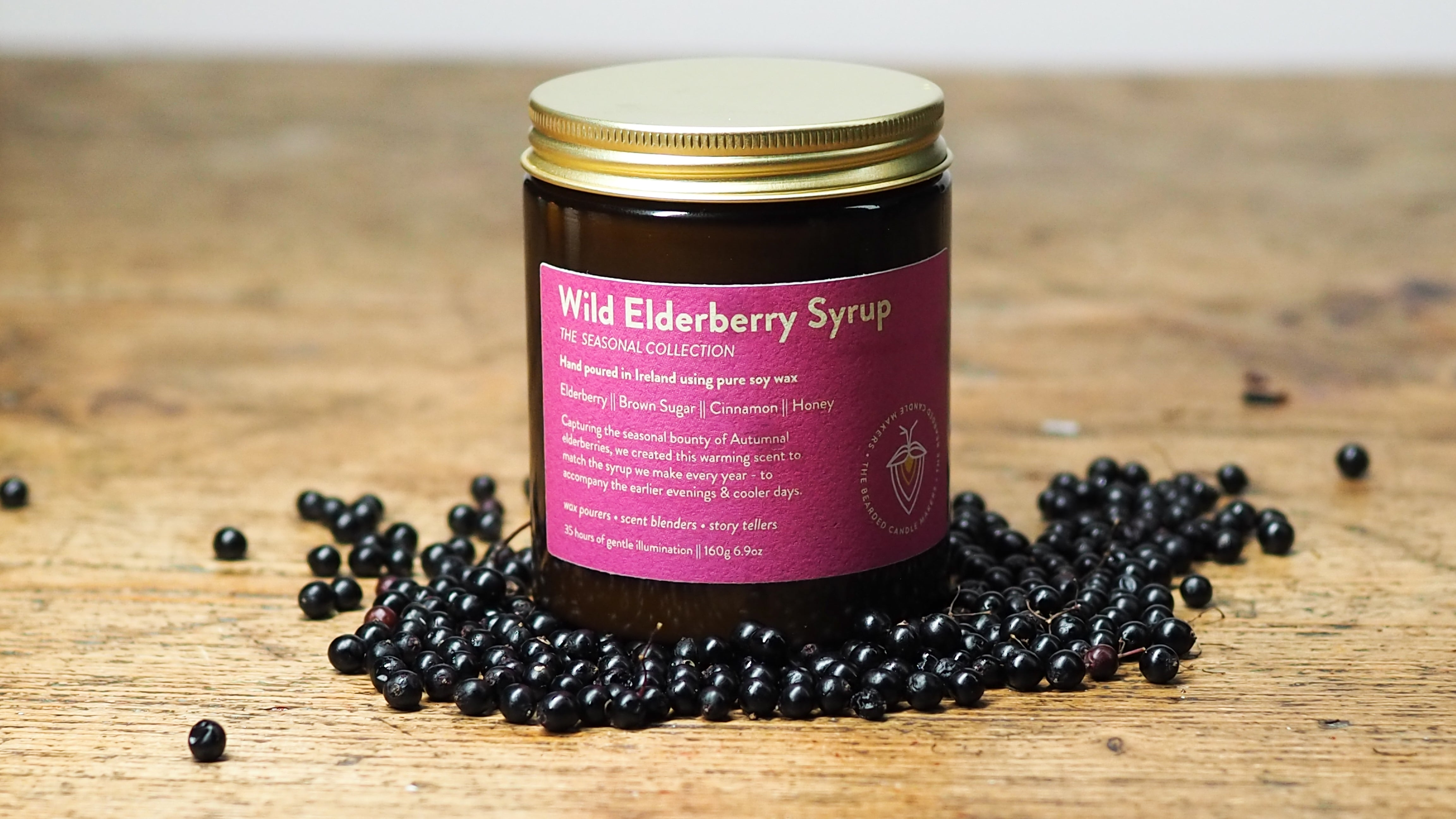 Wild Elderberry Syrup - soy candle