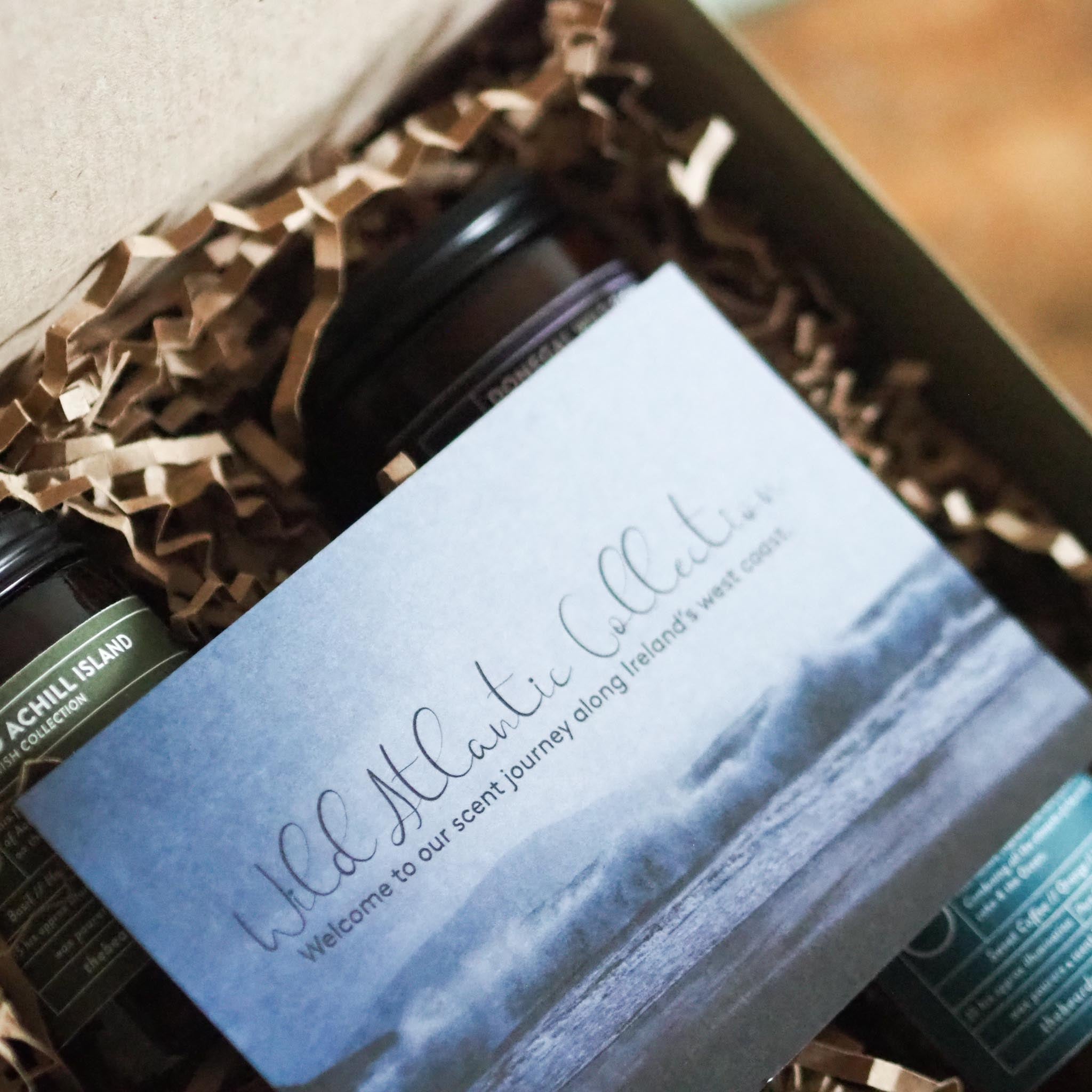 Wild Atlantic Way candle Collection Gift Box card