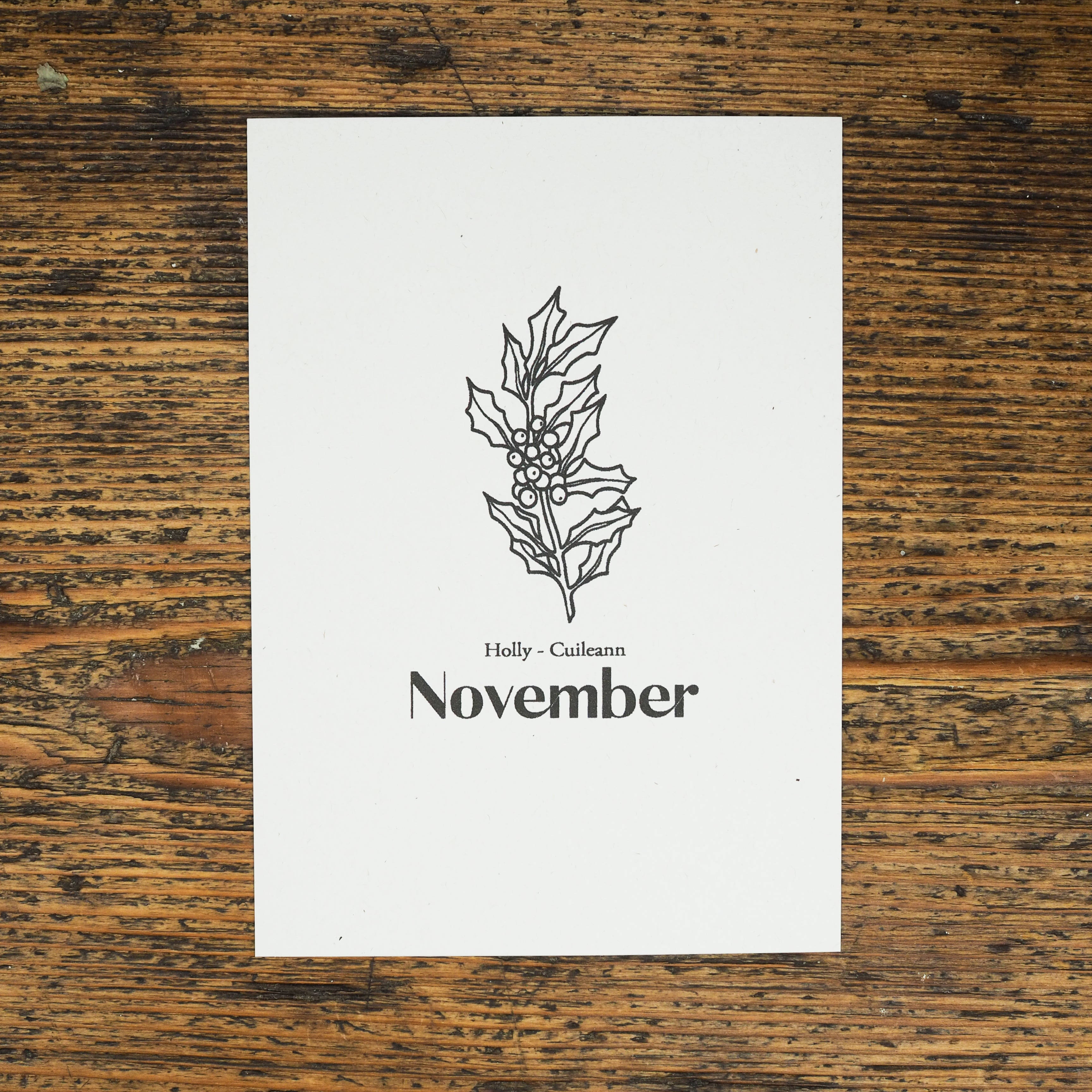 Holly - November Birth Flower Candle