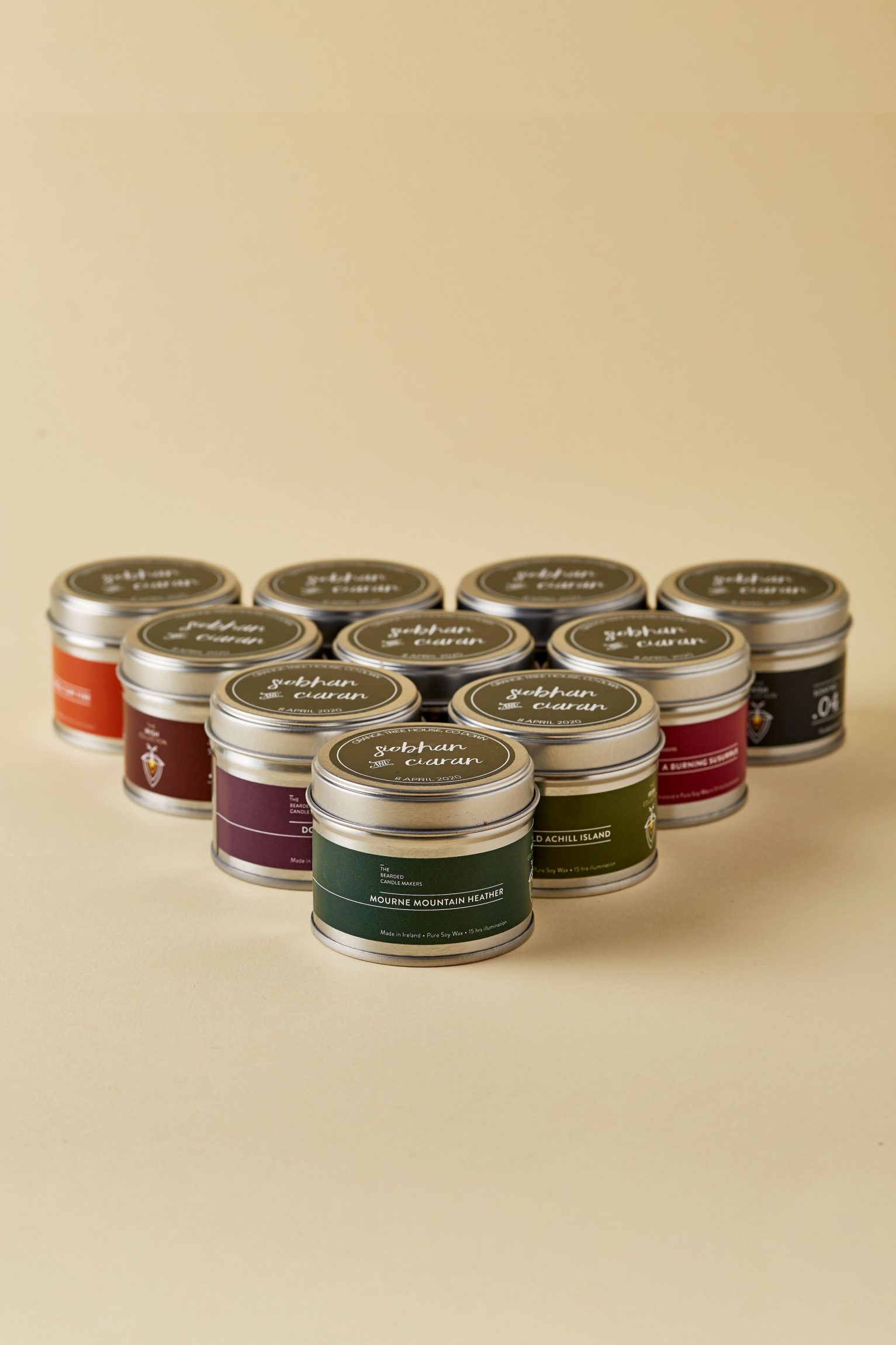 Pack of 12 custom candles - The Bearded Candle Makers